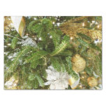 Silver and Gold Christmas Tree I Holiday Tissue Paper