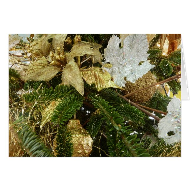 Silver and Gold Christmas Tree II Holiday (Front Horizontal)