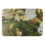 Silver and Gold Christmas Tree II Holiday Bath Mat