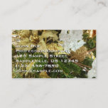 Silver and Gold Christmas Tree II Holiday Business Card