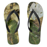 Silver and Gold Christmas Tree II Holiday Flip Flops