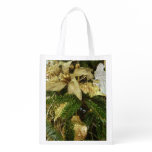 Silver and Gold Christmas Tree II Holiday Grocery Bag