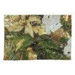 Silver and Gold Christmas Tree II Holiday Kitchen Towel