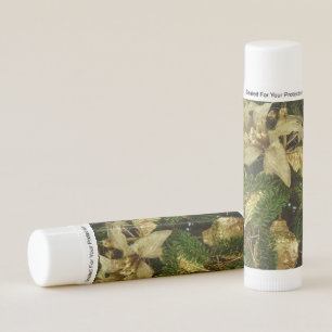 Silver and Gold Christmas Tree II Holiday Lip Balm
