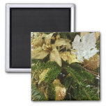 Silver and Gold Christmas Tree II Holiday Magnet