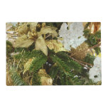 Silver and Gold Christmas Tree II Holiday Placemat