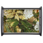 Silver and Gold Christmas Tree II Holiday Serving Tray