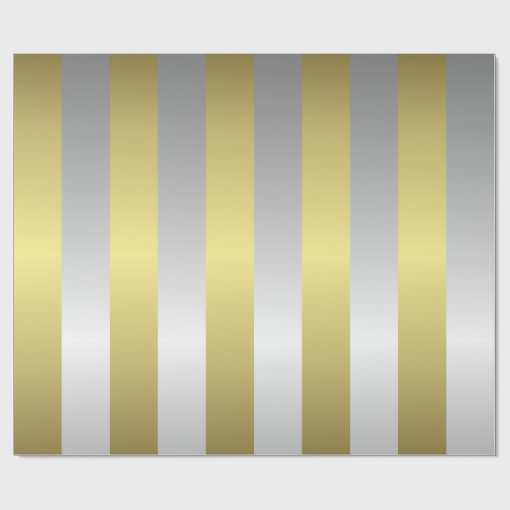 Silver And Gold Christmas Wrapping Paper 