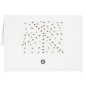 Silver and Gold Dots All Occasion Card (Back Horizontal)