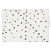 Silver and Gold Dots All Occasion Card (Front Horizontal)