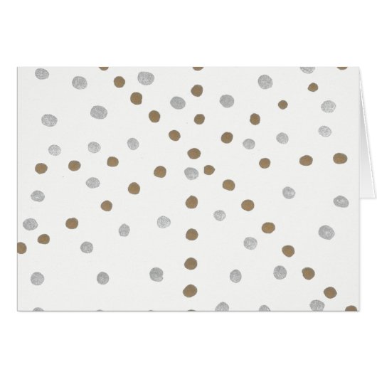 Silver and Gold Dots All Occasion Card (Front Horizontal)