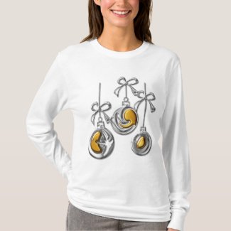 Silver and Gold Festive Christmas Baubles