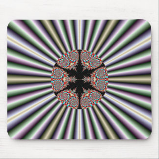 Silver and Gold Fractal Mousepad