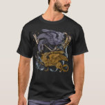 Silver And Gold Gryphon  T-shirt at Zazzle