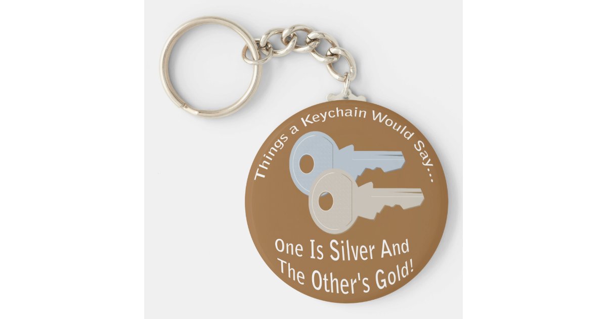 Silver and Gold Keys Keychain | Zazzle Silver and Gold Keys Keychain | Zazzle