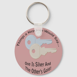 Silver and Gold Keys Lt Keychain