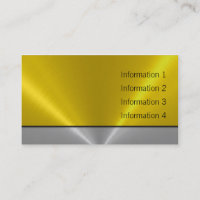 Custom logo credit card luxury business card with gold sliver