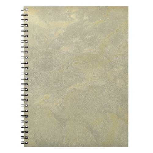 Silver And Gold Metallic Plaster Notebook