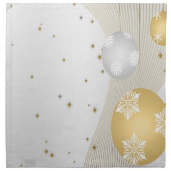 Silver And Gold Napkin by CBgreetingsndesigns at Zazzle