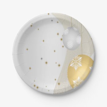 Silver And Gold Paper Plates by CBgreetingsndesigns at Zazzle