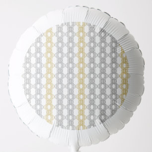 Silver and Gold Pattern Balloon