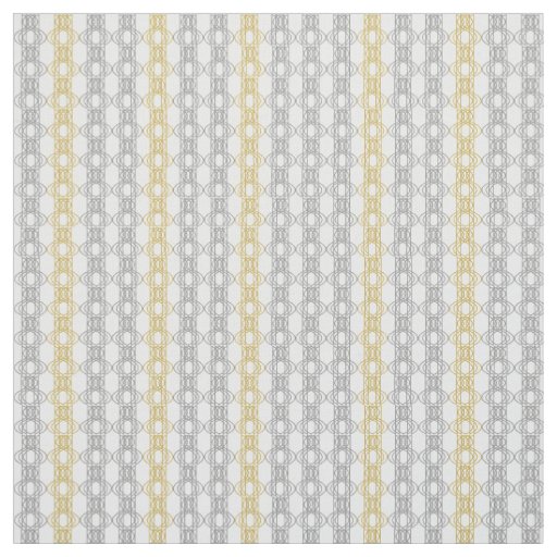 Silver and Gold Pattern Fabric