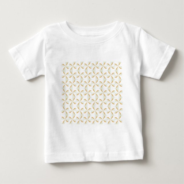 Silver and Gold Pinwheels Baby T-Shirt (Front)