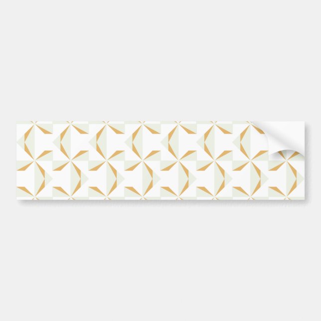 Silver and Gold Pinwheels Bumper Sticker (Front)