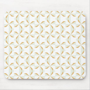 Silver and Gold Pinwheels Mouse Pad