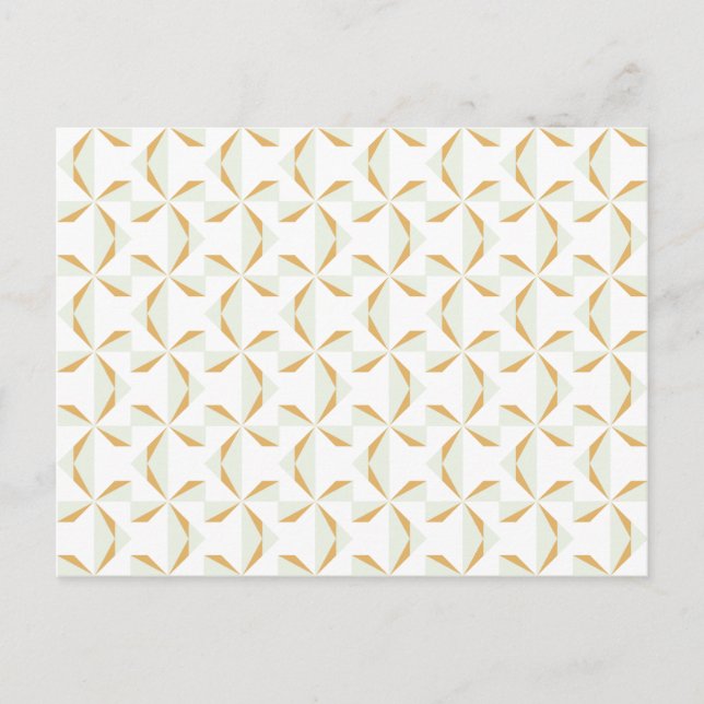 Silver and Gold Pinwheels Postcard (Front)