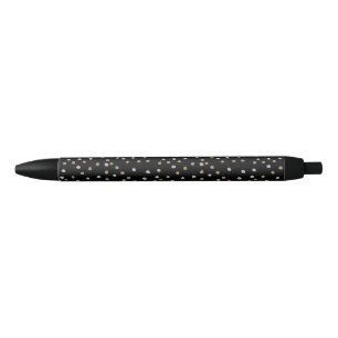 Silver and Gold Polka Dots  Pen