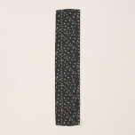 Silver and Gold Polka Dots Scarf<br><div class="desc">Silver and gold polka dots on black.</div>