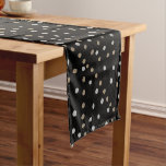 Silver and Gold Polka Dots  Short Table Runner