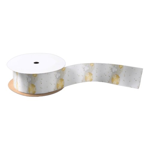 Silver and Gold Satin Ribbon