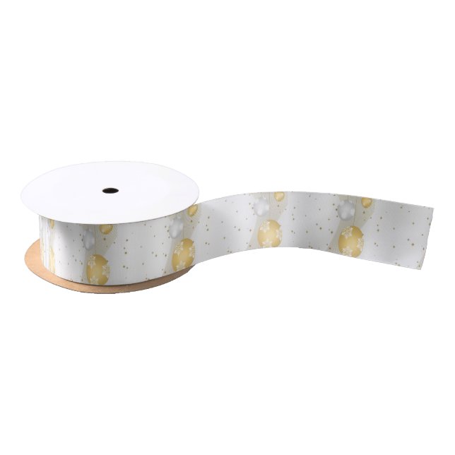 Silver and Gold Satin Ribbon (Spool)