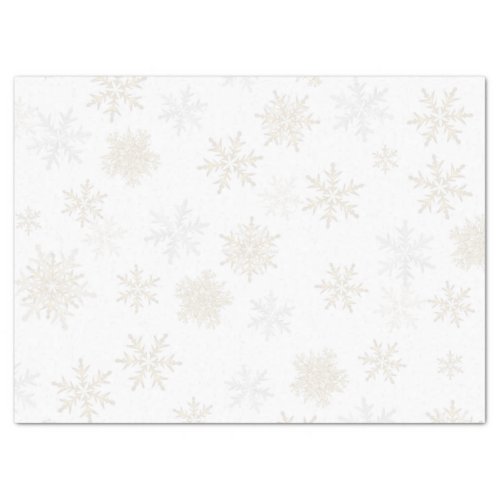 Silver and Gold Snowflakes Tissue Paper