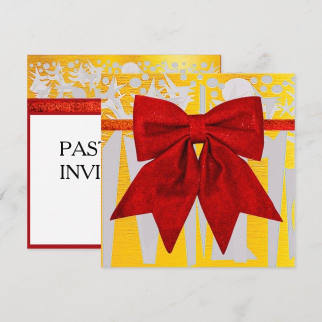SILVER AND GOLD~ THE HOLIDAYS IN CENTRAL PARK! :) CARD (Front/Back)
