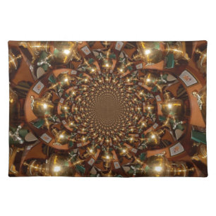 Silver and GoldElegant Tea Culture – Vintage Samov Cloth Placemat