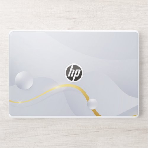Silver and Golden Marbel HP Laptop skin 15t15z