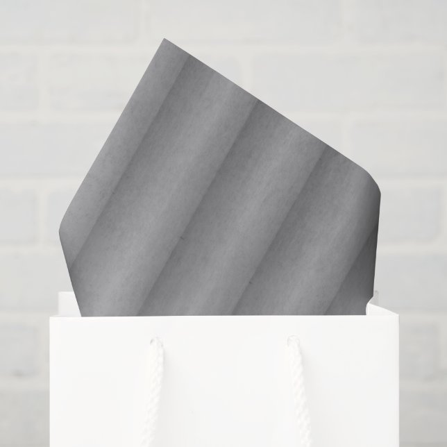 Silver and gray corrugated pattern tissue paper (Gift Bag)