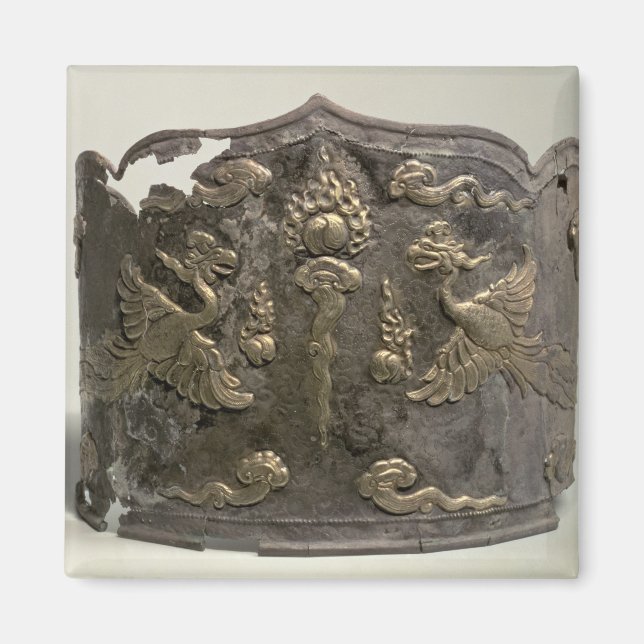 Silver and parcel gilt Imperial Crown Magnet (Front)