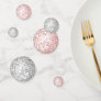 Silver and Pink Disco Ball Confetti