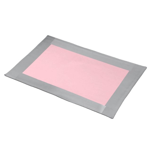 Silver and Pink Placemat (On Table)