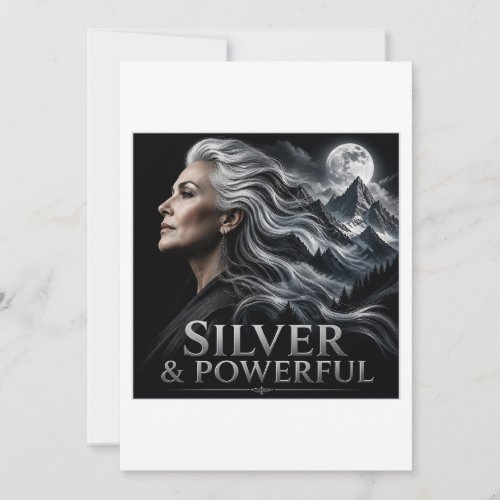 Silver and Powerful Gray Hair Pride Silver Sisters Card