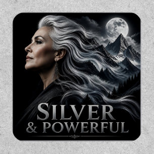 Silver and Powerful Gray Hair Pride Silver Sisters Patch