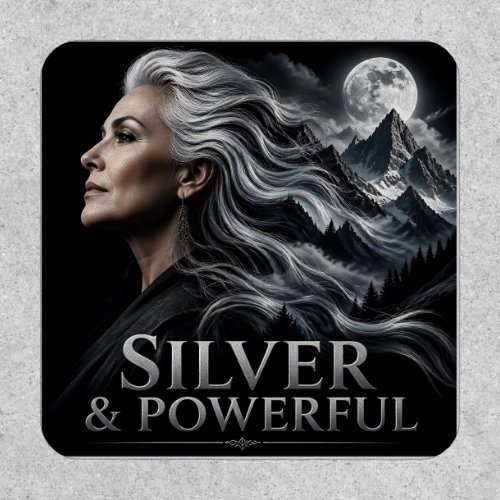 Silver and Powerful Gray Hair Pride Silver Sisters Patch