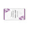 Silver and Purple Floral Wedding Lip Balm Label