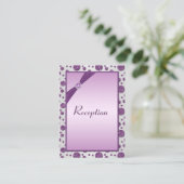 Silver and Purple Polka Dots Enclosure Card (Standing Front)