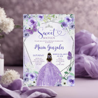Silver and Purple Sweet Sixteen Birthday Party