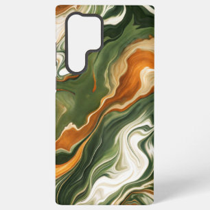 Silver and Purple Swirl Samsung Galaxy S22 Ultra Case